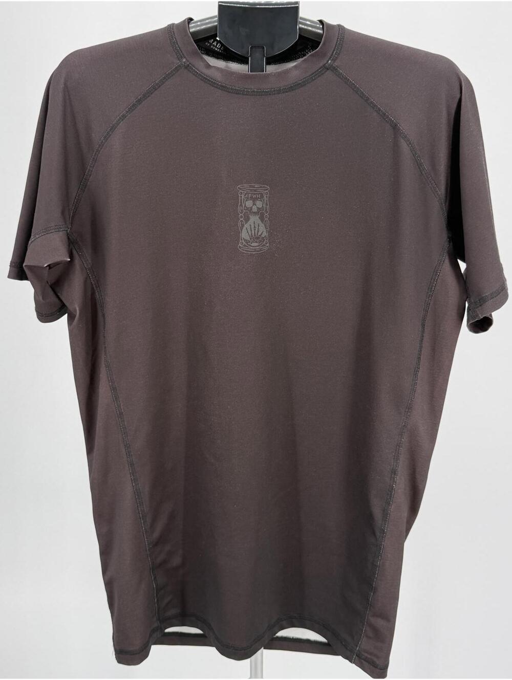 Modern‎ Black Graphic Skull Hourglass T-Shirt Athletic Style 2XL